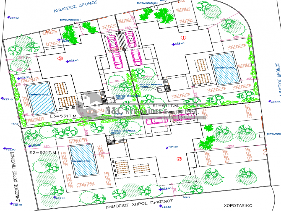 Four-bedroom detached luxury residences for sale just 500m from the beach.